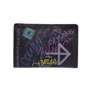 Balenciaga Pouch Bazaar Graffiti Bag Clutch